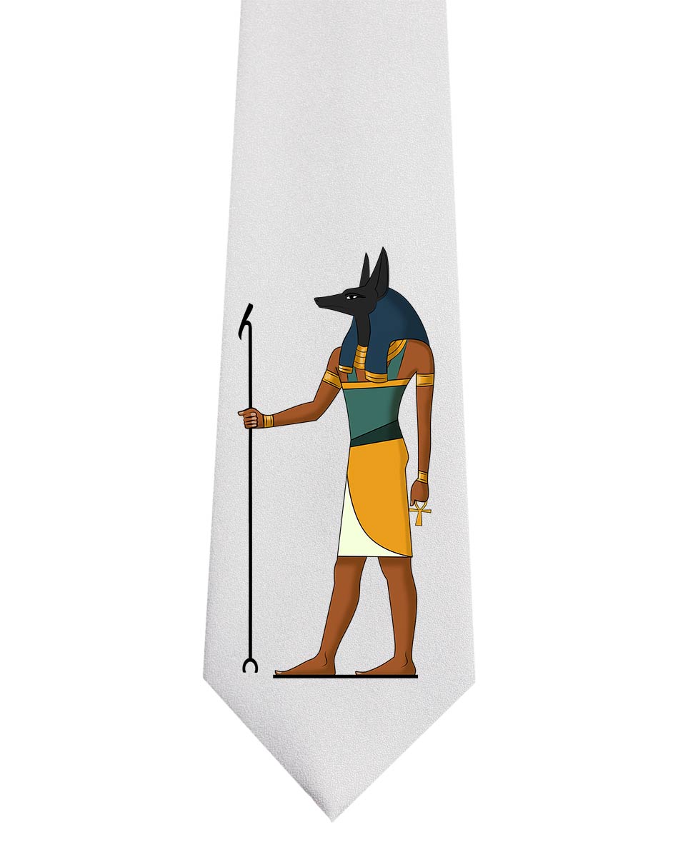 Anubis Krawatte weiß