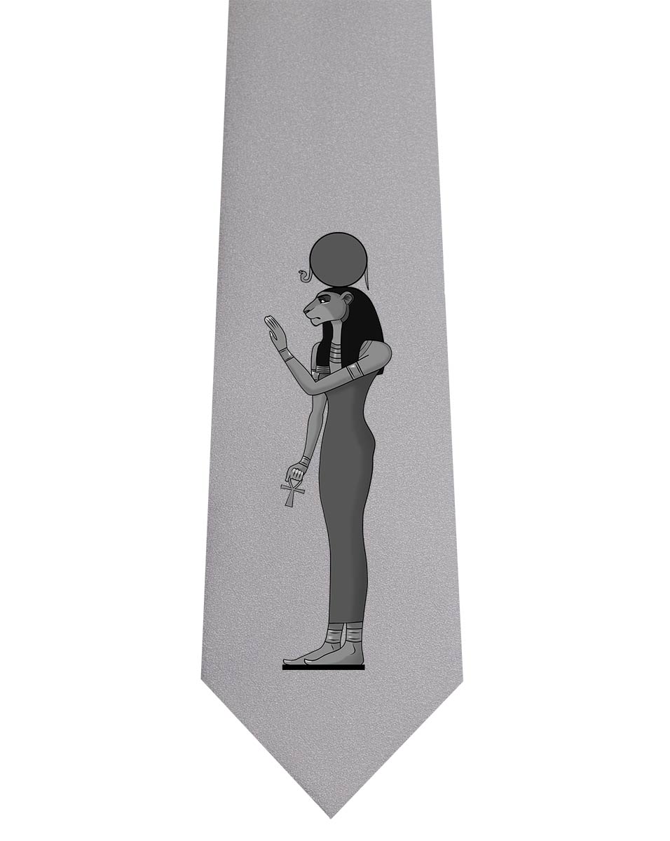 Sachmet Krawatte silber