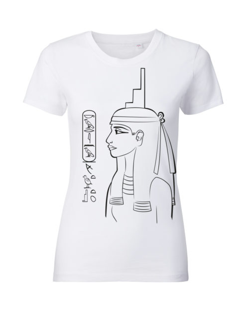 Damen T-Shirt "Götter Ägyptens" in weiß Größe M