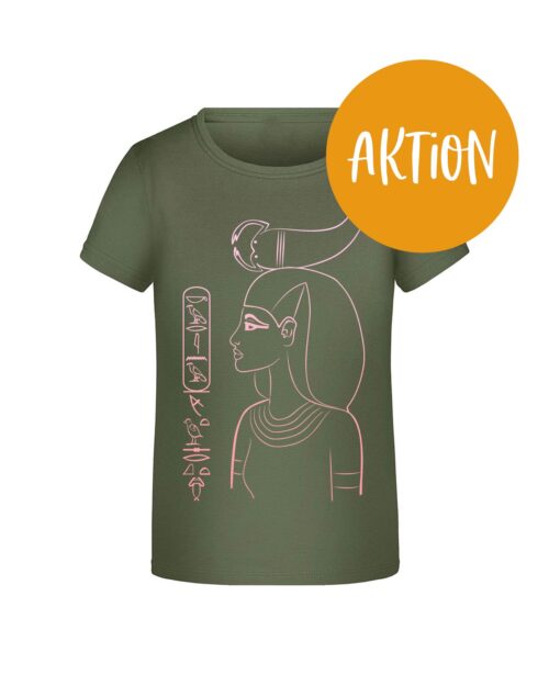Kinder T-Shirt "Götter Ägyptens" (Größen Mädchen/Jungen: 104, Mädchen: 98/104, 110/16, 158/164)