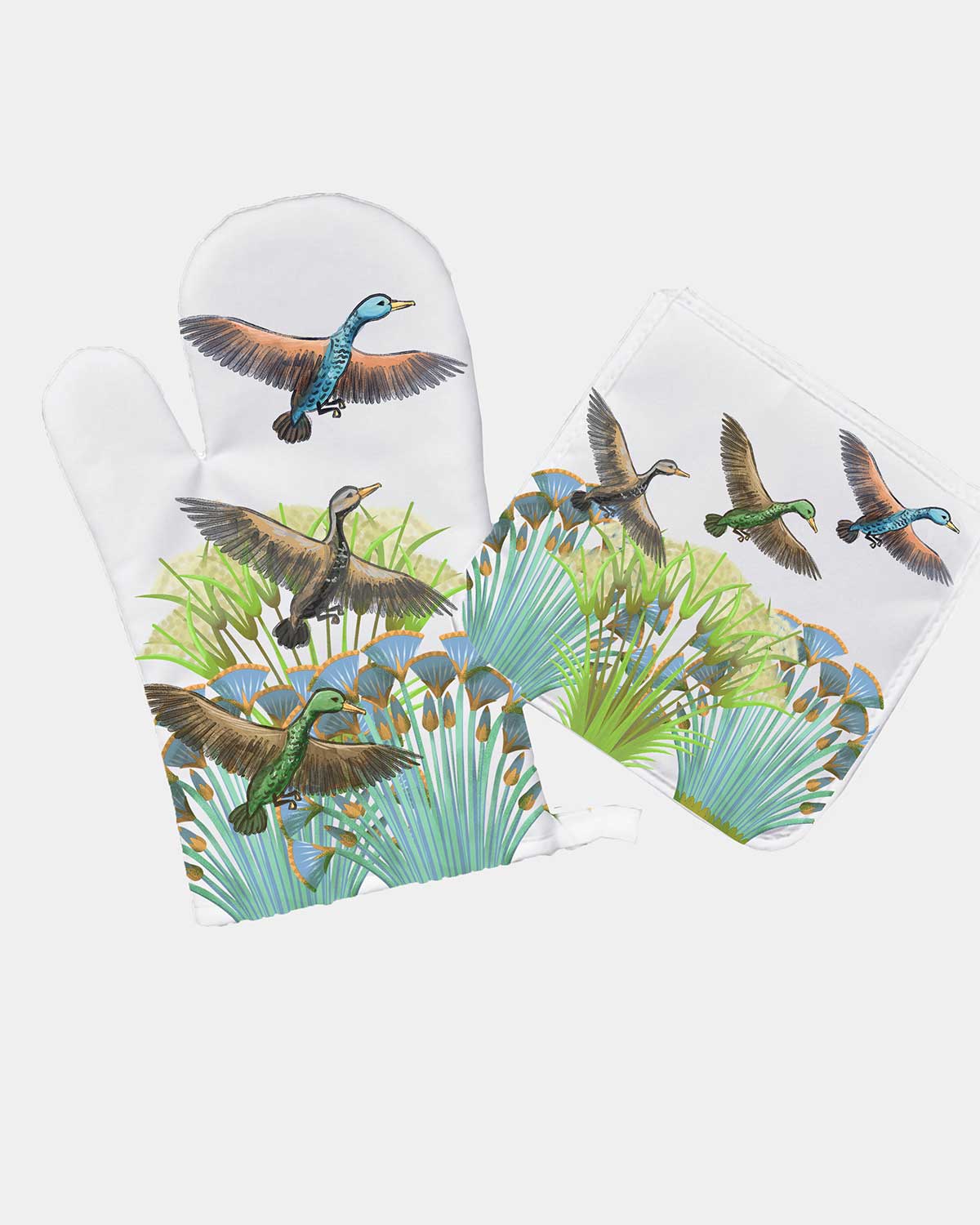 Ofenhandschuh & Topflappen Birds&Plants - Einzelstücke